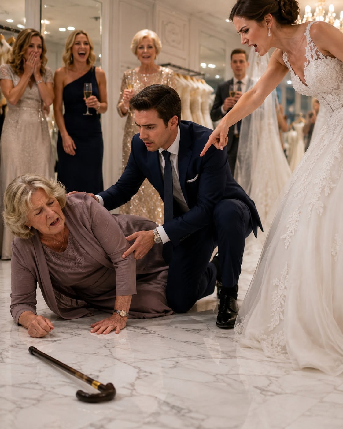 “You’re Here to Serve Me” — What My Bride Said After Shoving My 74-Year-Old Mother