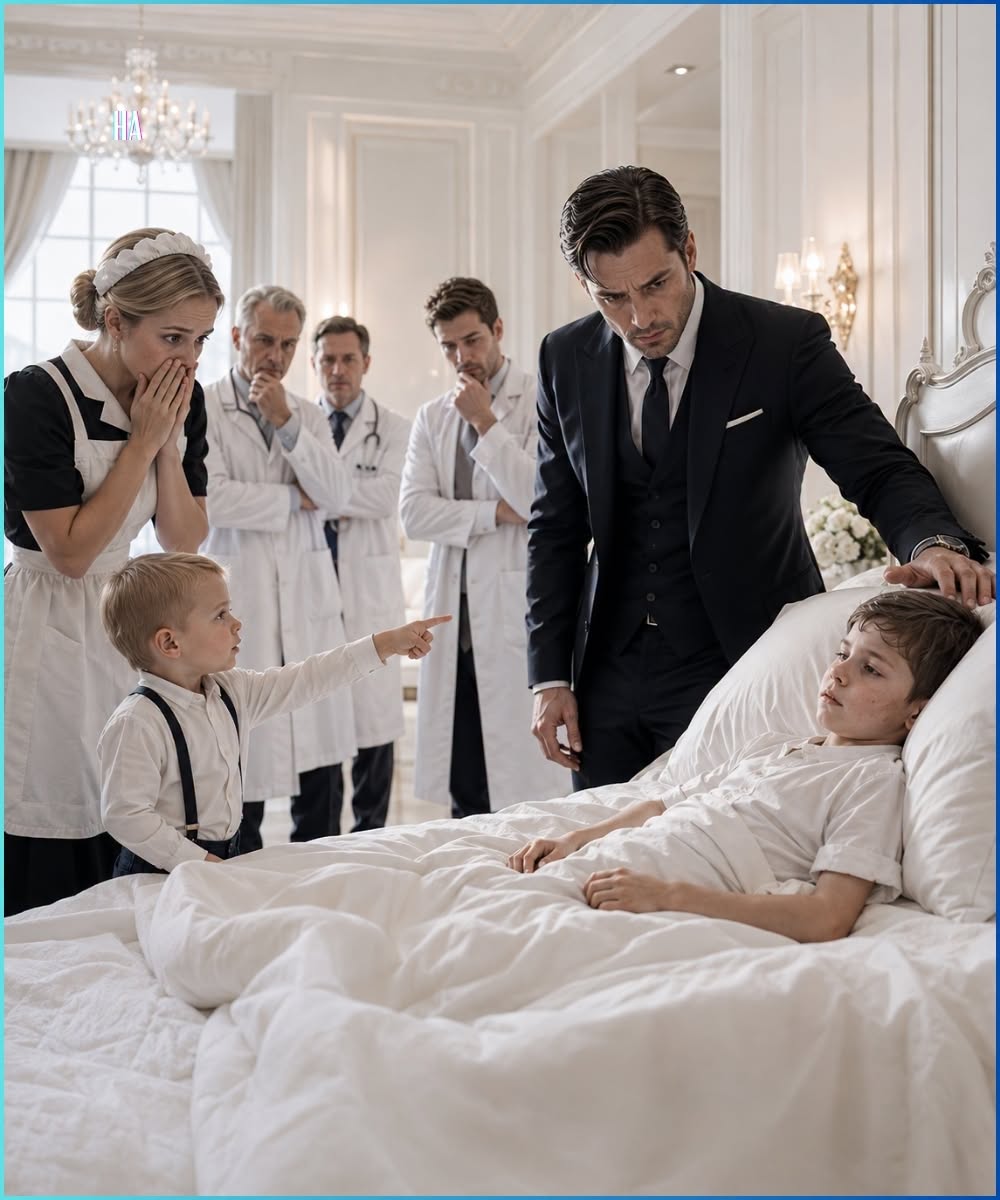 Every Doctor Said the Mafia Boss’s Son Was Dying Until the Maid’s Toddler Pointed at His Pillow and Whispered One Terrifying Sentence