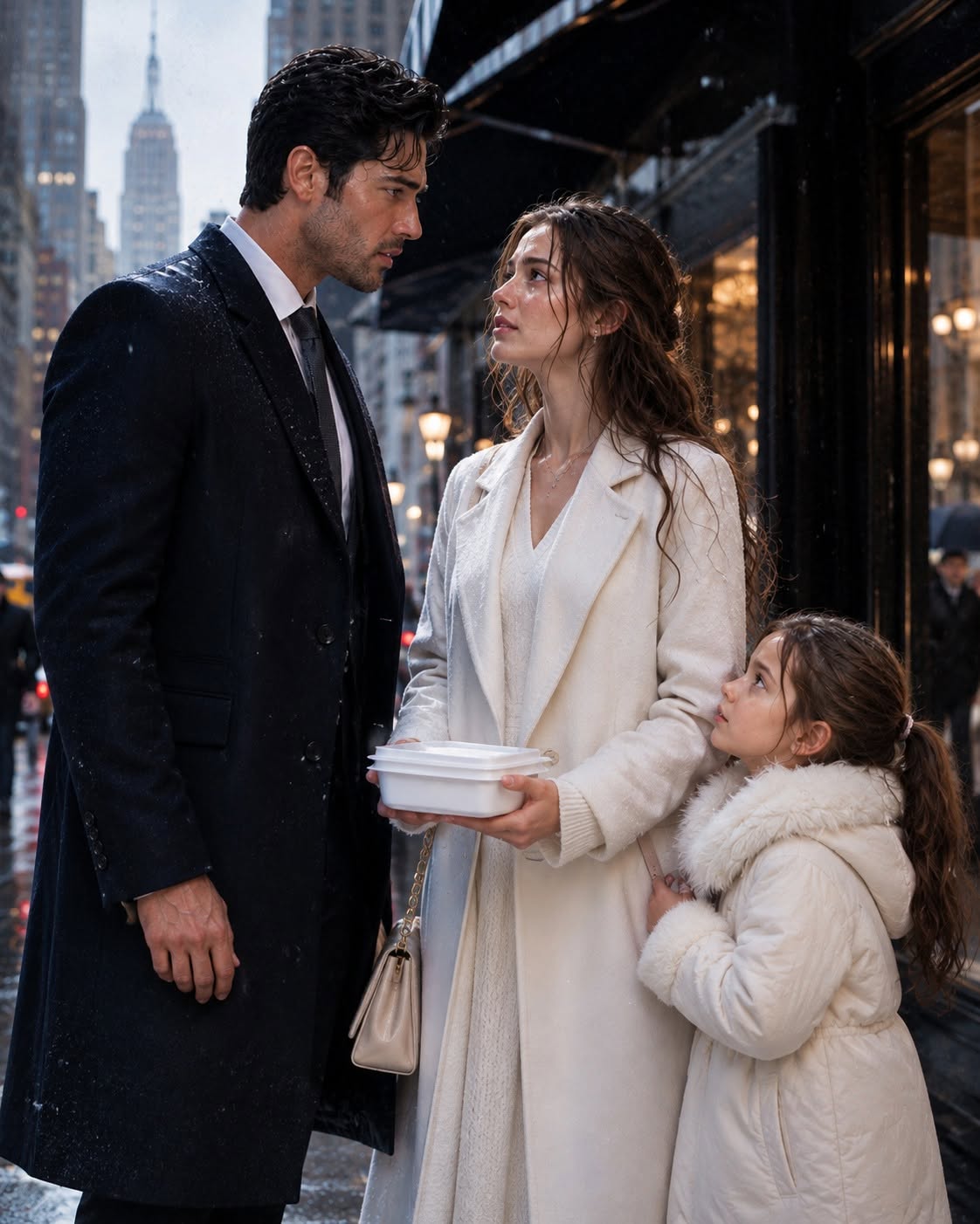 When I Recognized My Ex-Wife in the Free Meal Line, I Couldn’t Resist Humiliating Her — Then I Followed Her Down the Street and Saw a Four-Year-Old Girl with My Eyes