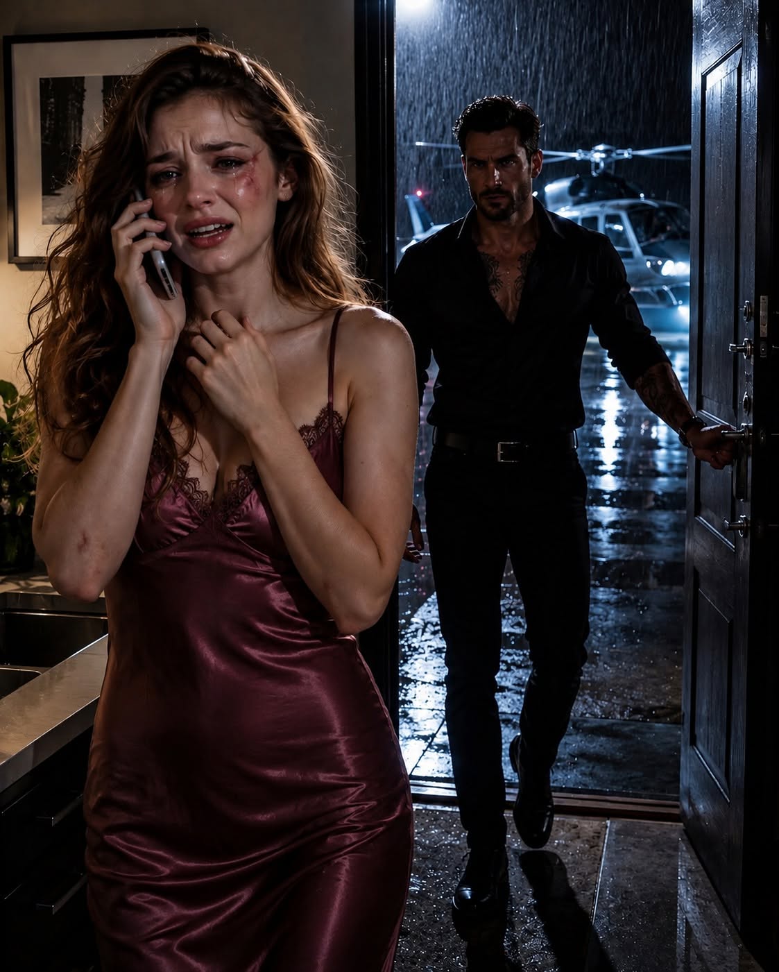 “Can you please come get me?” I whispered into the phone, barely able to breathe as I hid behind a locked office door