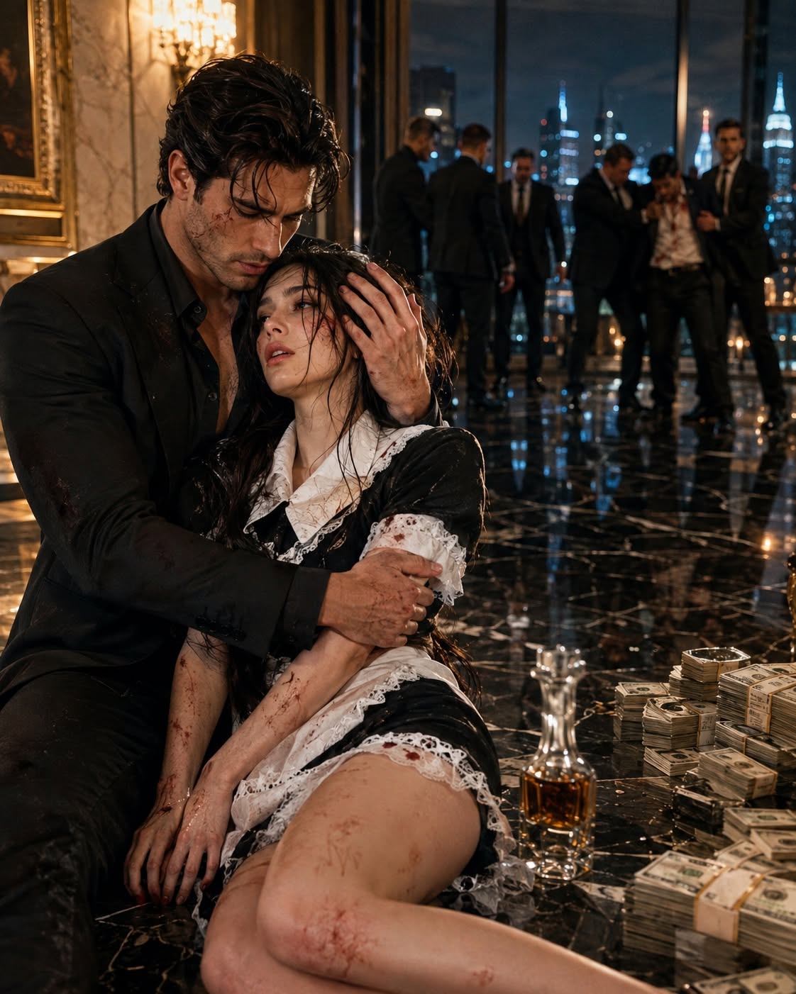 By the time Jude Mercer found me bleeding on the floor of a dark coatroom, my shoulder was dislocated, my lip was split, and eight wealthy men downstairs still believed their last names could protect them
