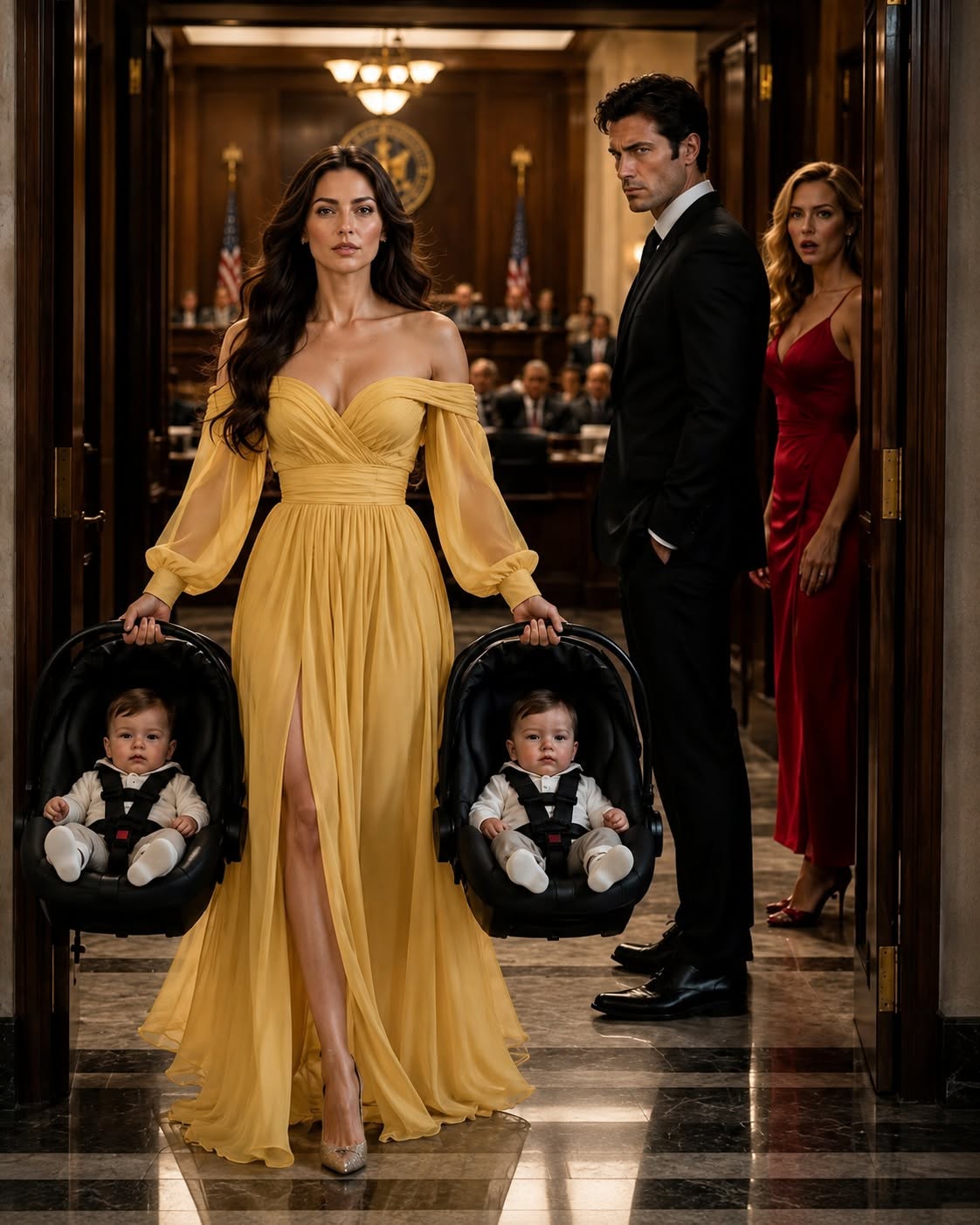 By 3:15, my marriage was supposed to be legally over. Instead, I was standing behind my desk staring at two little boys with my dark hair and steel-gray eyes while…