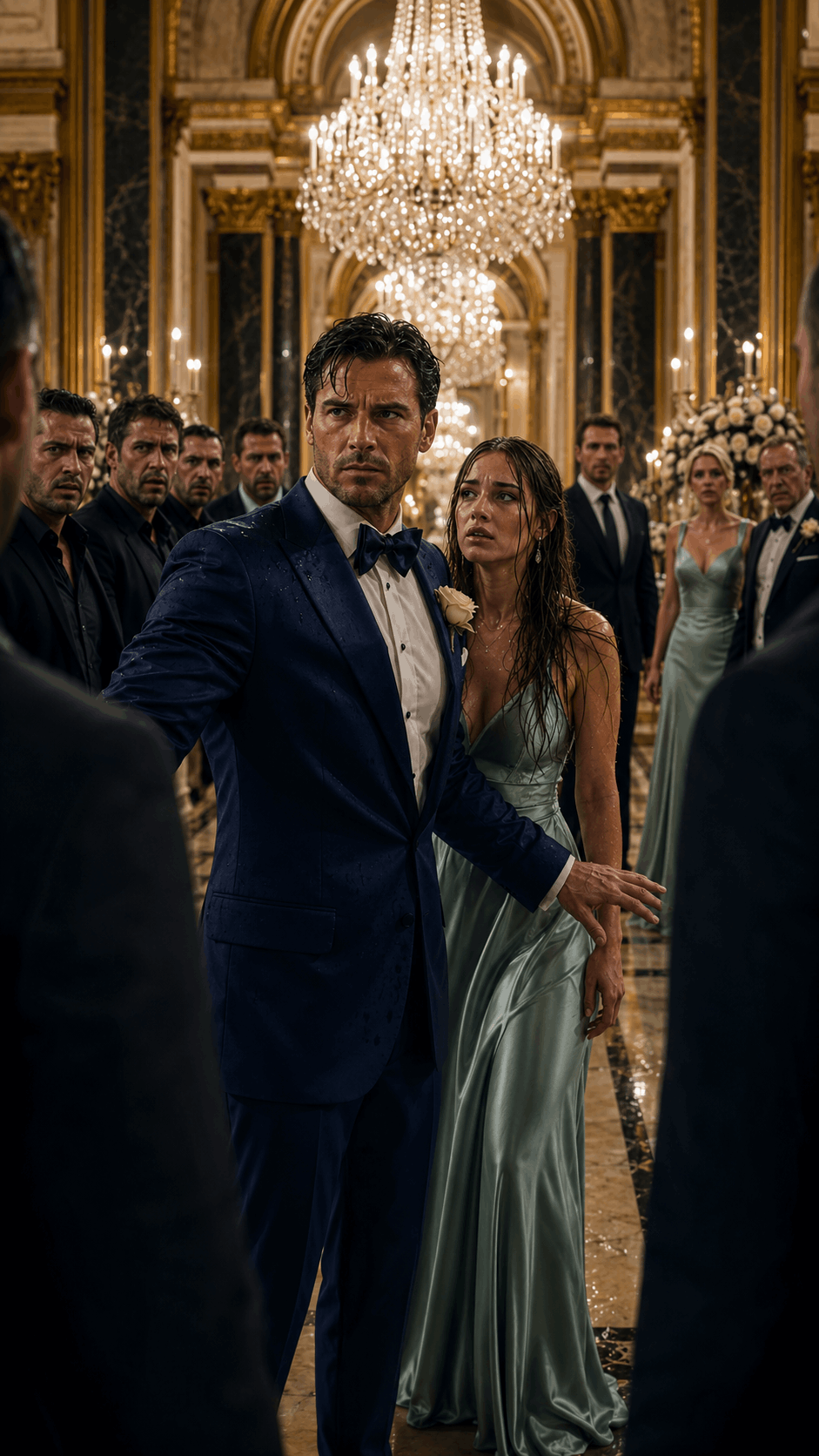 She Ran Into a Mafia Wedding Covered in Rain—Then the Groom Looked at Her Bruises and Said, “She’s Mine Now”